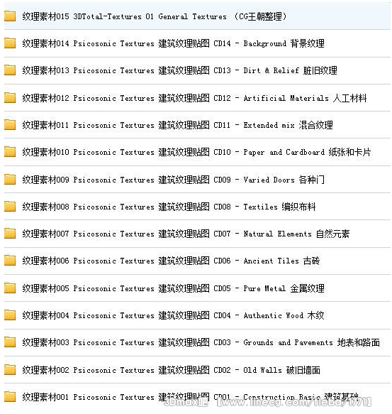 【资料\/共享】海量3dmax 贴图素材 模型 教程 