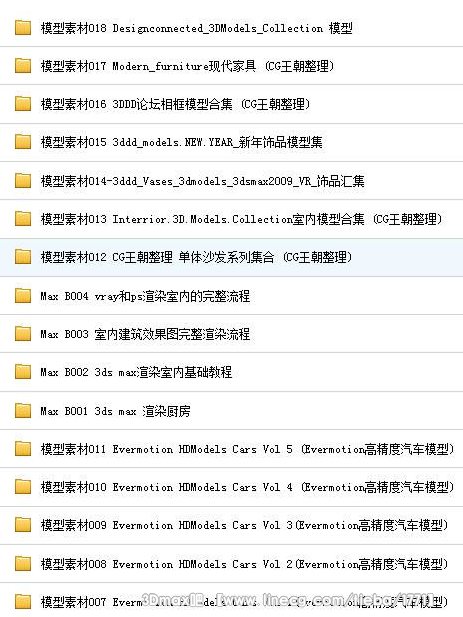 【资料\/共享】海量3dmax 贴图素材 模型 教程 