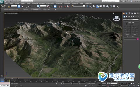 3dmax真实地形快速建模
