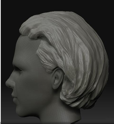 zbrush雕刻头发笔刷介绍 - ZBrush学习吧吧 - 直