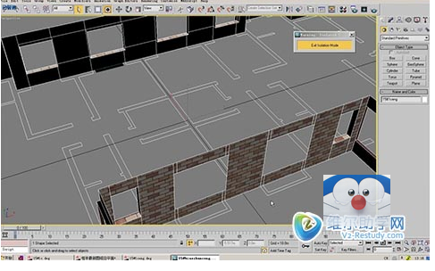 【灌水】3dmax场景单面建模