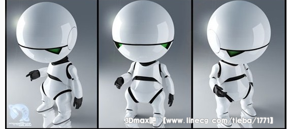3ds max制作可爱机器人公仔_3dmax吧吧_直线网_最专业