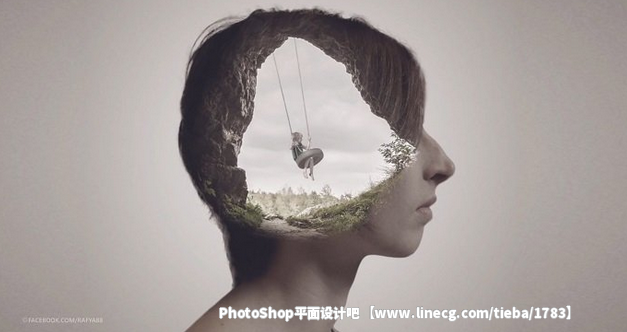 【教程】photoshop创意合成人像二次曝光效果图