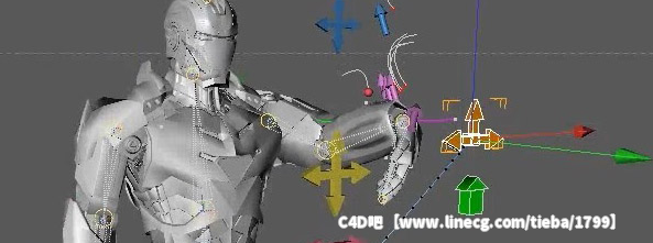 C4D钢铁侠建模绑定和后期动画特效制作视频
